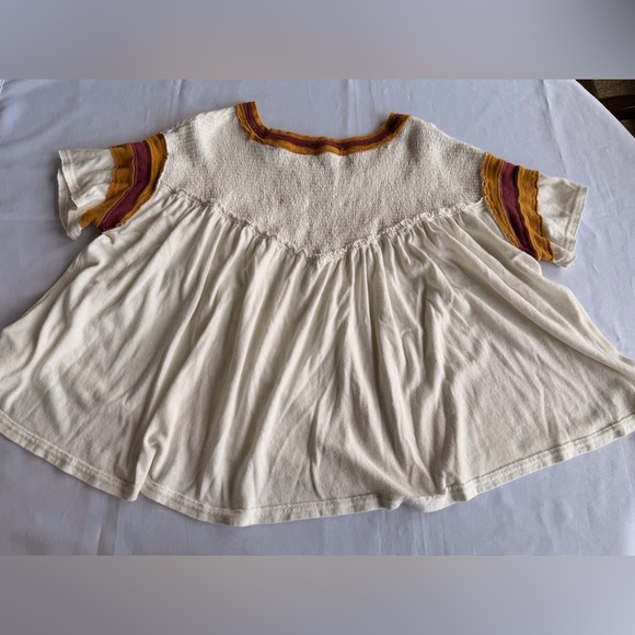 Free People We The Free MVP Tee Vintage White Combo Size Large - Picture 8 of 8